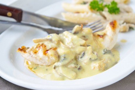 Champignon-Safran-Sauce