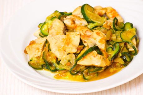Puten-Zucchini-Pfanne