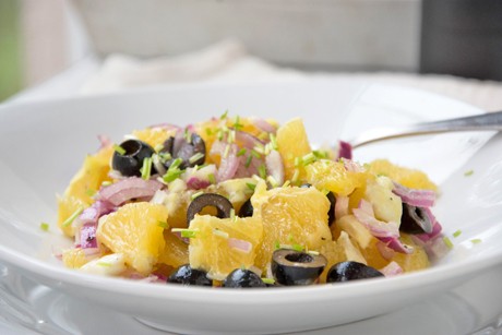 Orangen-Oliven-Salat
