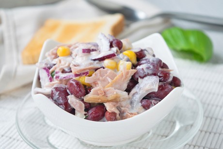 Thunfischsalat mit Bohnen