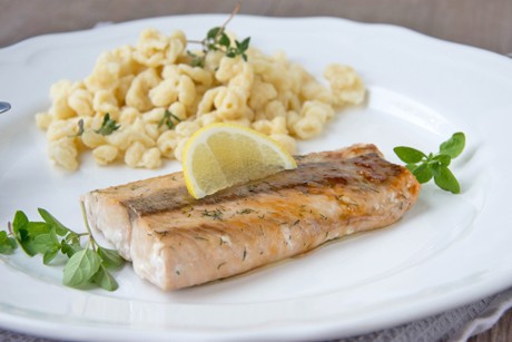 Lachsfilet mit Honig-Glasur