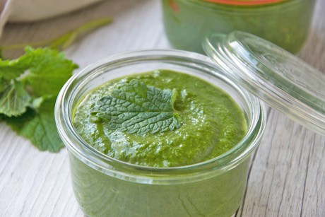 Brennnessel-Spinat-Paste