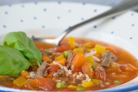 Suppntopf mit Rind