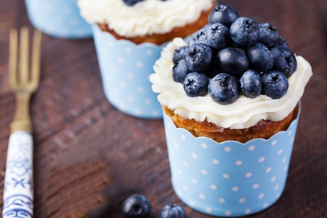 Heidelbeer-Schoko-Cupcakes