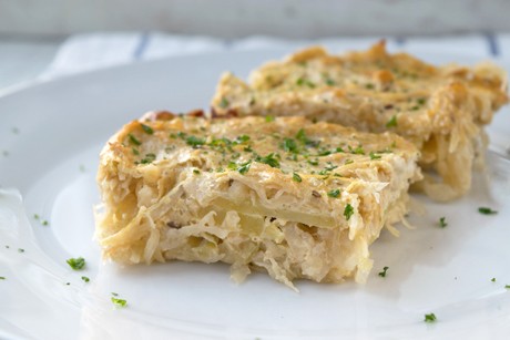 Krautauflauf mit Kartoffeln