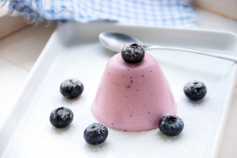 Heidelbeer-Panna Cotta