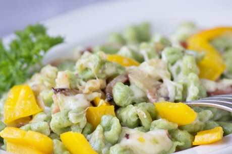 Spinatspätzle-Pfanne