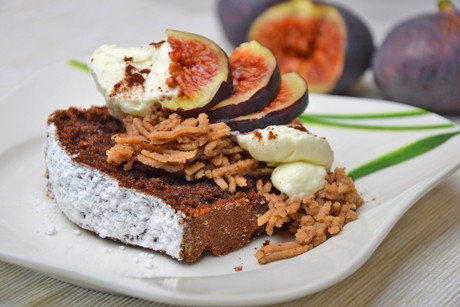 Maronikuchen mit Schokolade