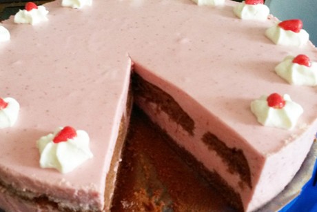Erdbeer-Schokotorte