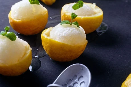 Honig-Zitronen Sorbet