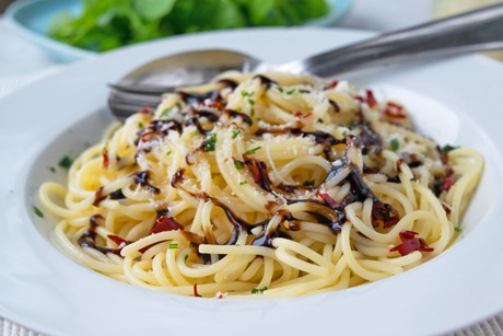 Spaghetti mit Balsamico