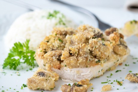 Überbackene Putenfilets