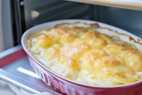 Sellerie-Erdäpfel-Gratin