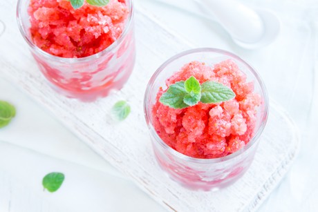 Nektarinen-Melonen-Granita