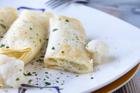 Canneloni mit Karfiol-Käse-Füllung
