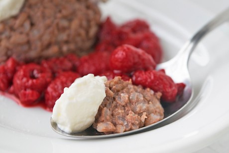 Schoko-Milchreis-Dessert