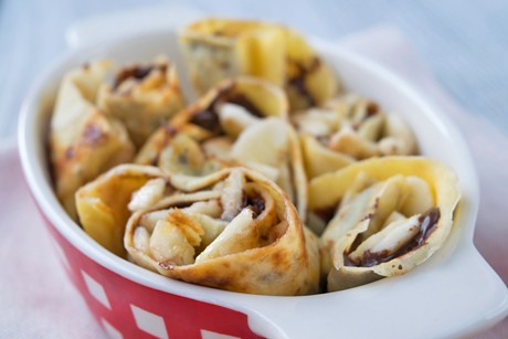 Nutella Auflauf mit Bananen