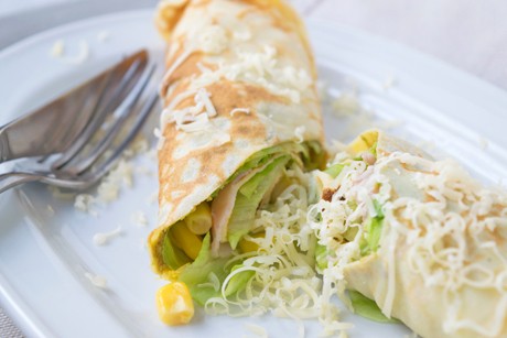 Palatschinken mit Maisfüllung