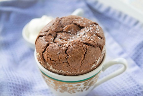 Einfaches Schokoladensouffle