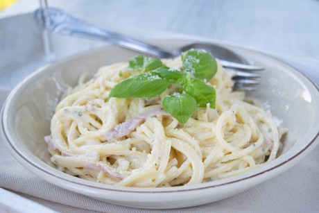 Einfache Spaghetti Carbonara