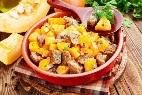 Kürbis-Gulasch