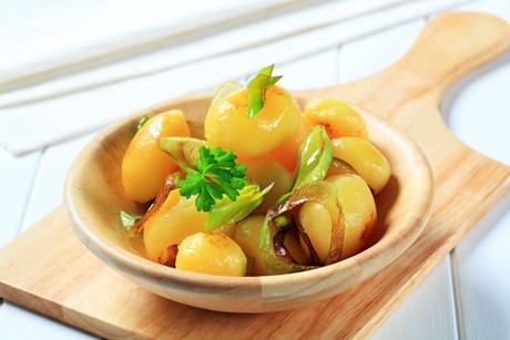 Lauch-Erdäpfel-Pfanne