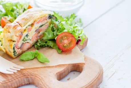 Strudel mit Lachs