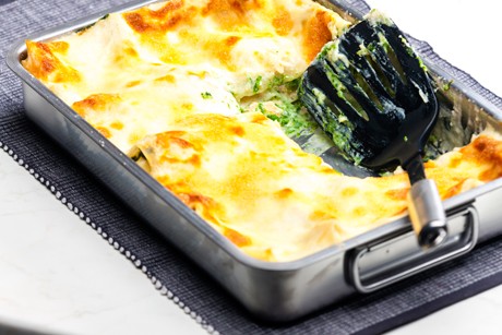 Spinatlasagne mit Ricotta