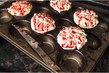 Halloween Gehirn Cupcakes