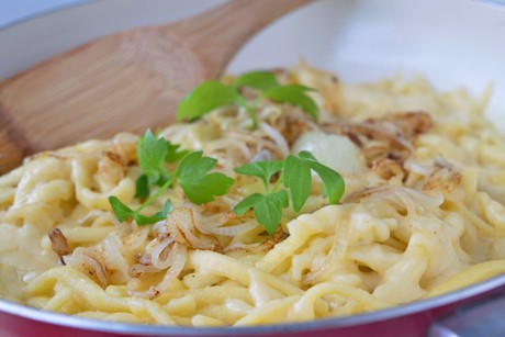Spätzlepfanne mit Käse