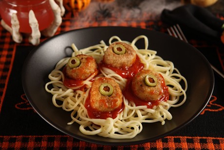 Pasta mit faschierten Augen