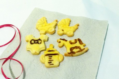 Butterplätzchen für Taufe oder Babyparty