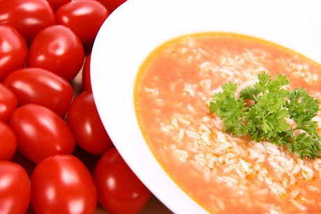 Tomatensuppe mit Reis
