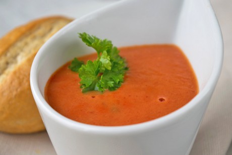 Tomatencremesuppe mit Reis