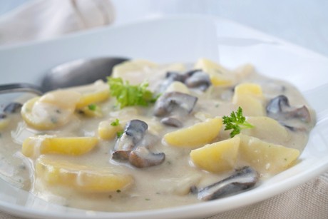 Erdäpfel-Pilz-Ragout