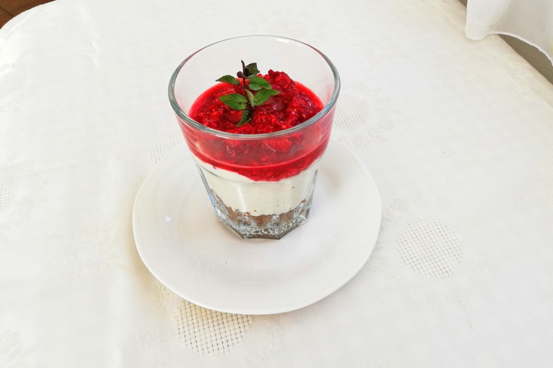 Käsekuchen im Glas