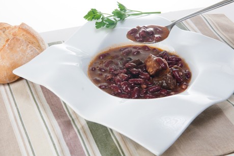 Bohnensuppe mit Rindfleisch