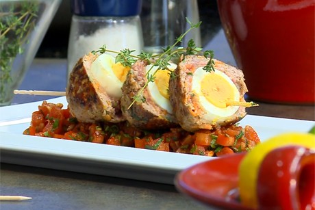 Eier am Spieß