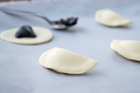 Powidltascherl aus Blätterteig
