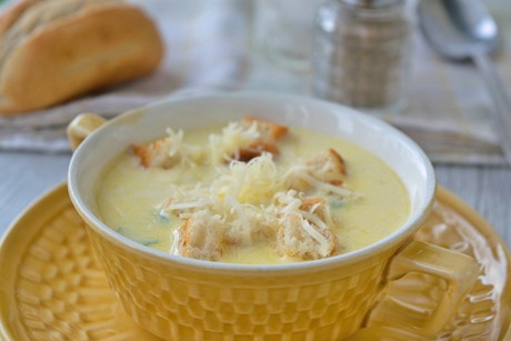 Käse-Schlagobers-Suppe