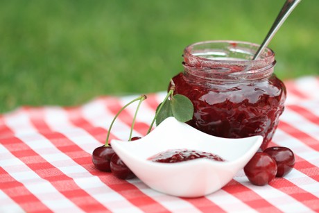 Kirschen-Portwein-Marmelade