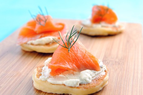 Blinis mit Lachs
