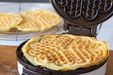 Waffeln mit Sauerrahm