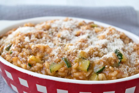 Zucchini Auflauf mit Faschiertem