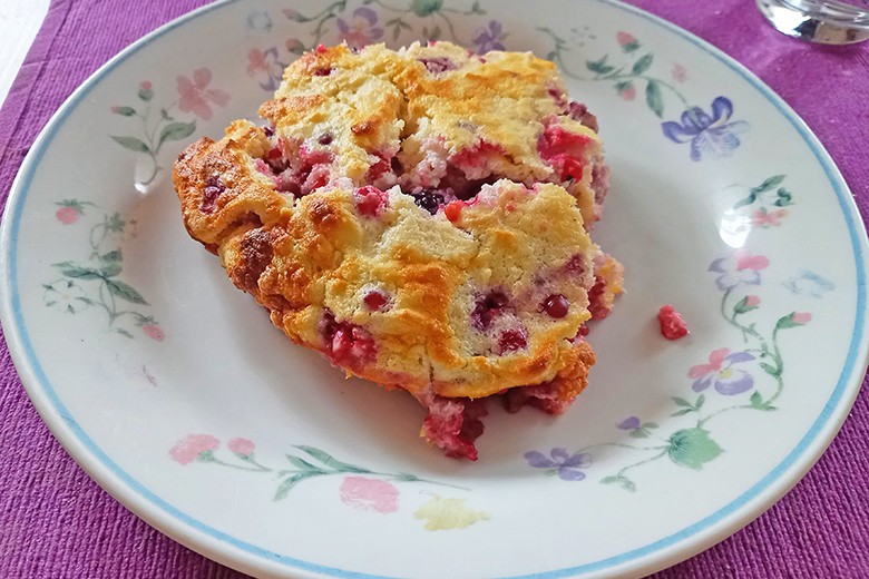 Griesauflauf mit Früchten
