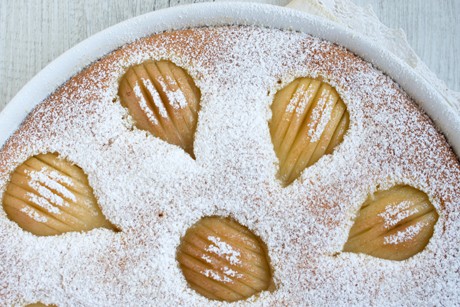 Apfelblechkuchen mit Rührteig