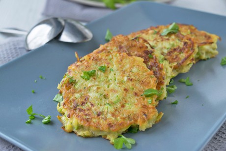 Zucchinilaibchen ohne Kartoffeln