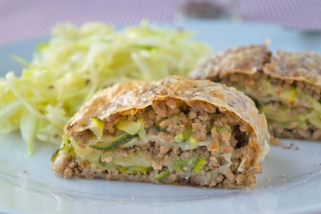 Pikanter Strudel mit Faschiertem