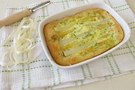 Spargel Quiche mit Blätterteig