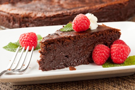 Flüssiger Schokokuchen